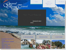 Tablet Screenshot of grandresorttravel.com